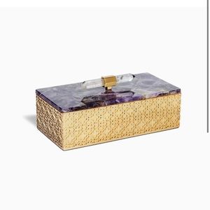 KENDRA SCOTT LIMITED EDITION NEW IN BOX filigree box in chevron amethyst!